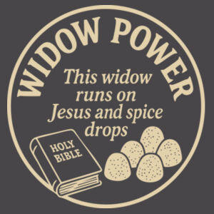 Widow Power - Sponge Fleece Raglan Crewneck Sweatshirt Design