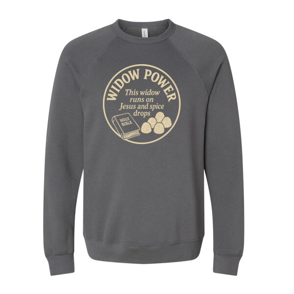 Widow Power - Sponge Fleece Raglan Crewneck Sweatshirt Thumbnail