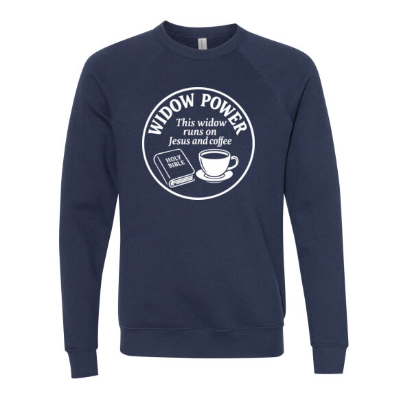 Widow Power - Sponge Fleece Raglan Crewneck Sweatshirt Thumbnail